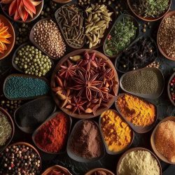 'Herbs And Spices' Poster, picture, metal print, paint by Zakaria Store _ Displate